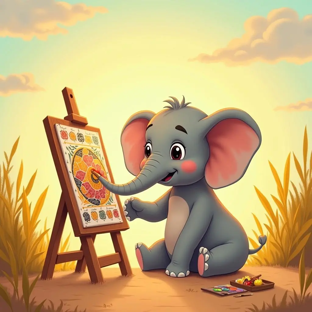 The Little Elephant Painter