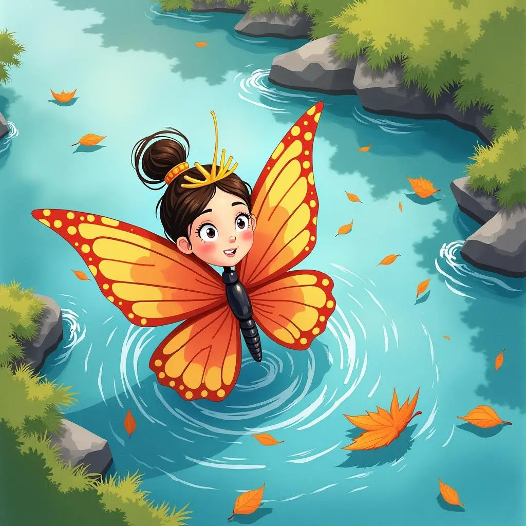 公主飞越河流