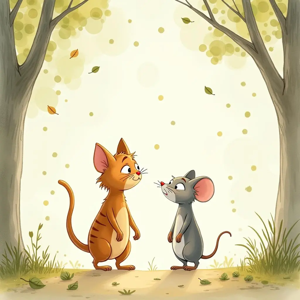 The disappointed mouse leaves