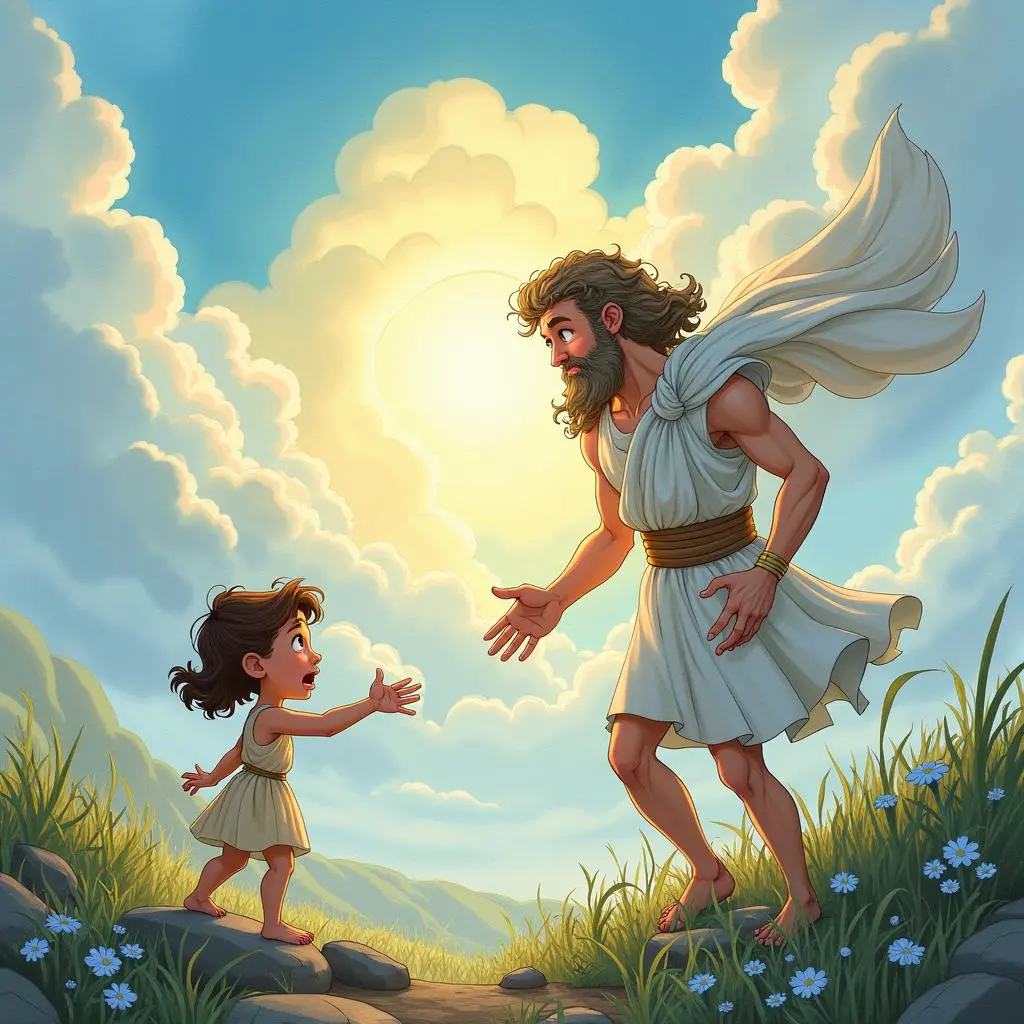 Demeter asks Zeus for help