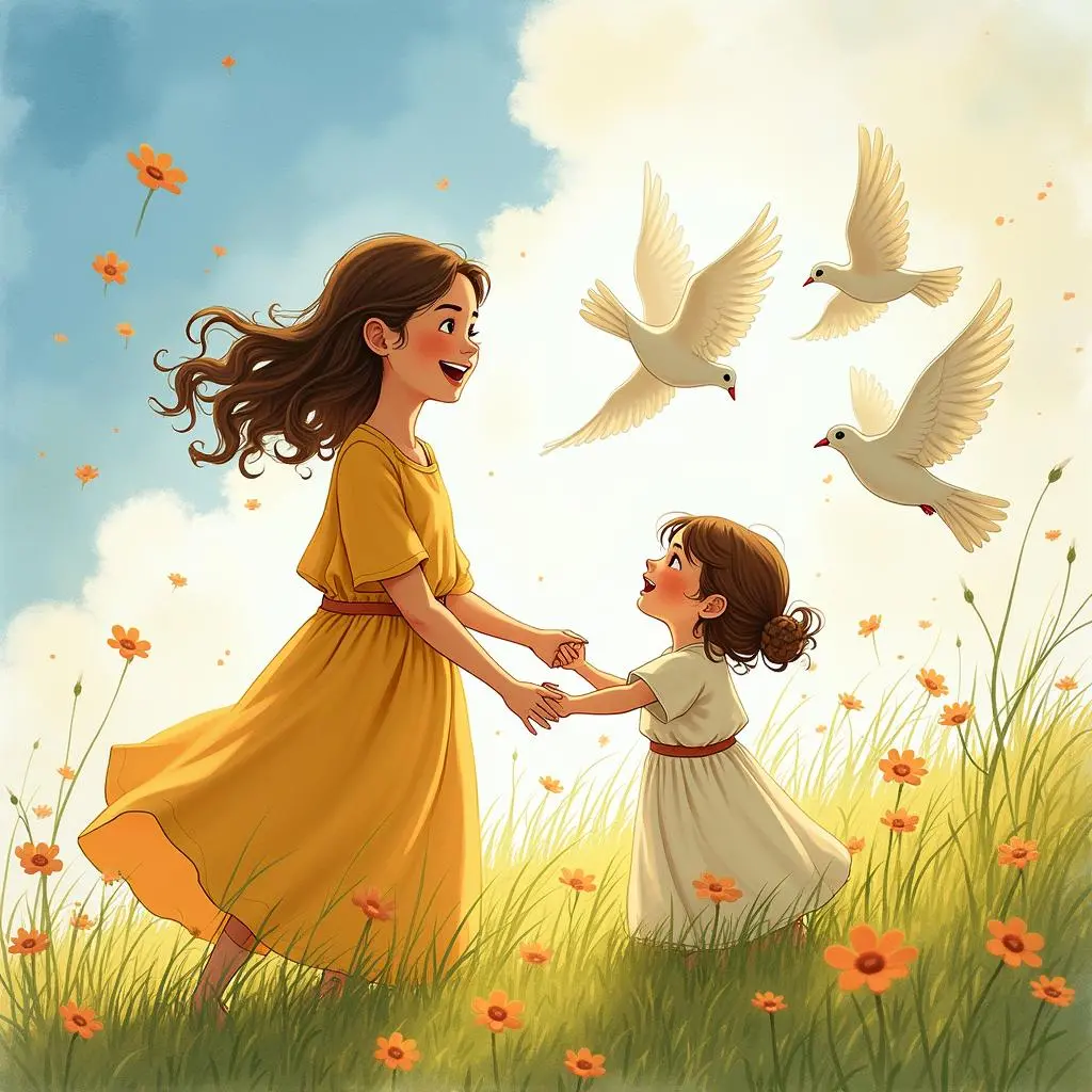 Persephone returns to her mother