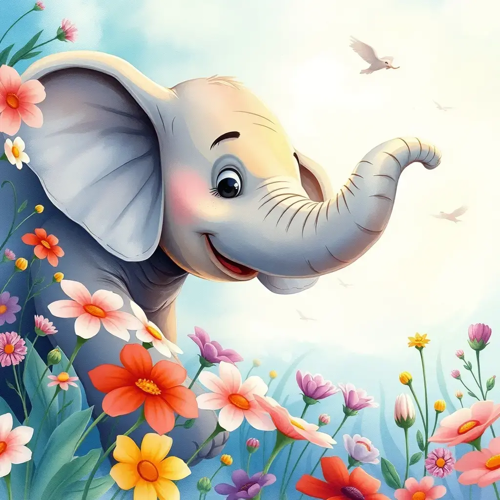 Dudu lands in the sea of flowers