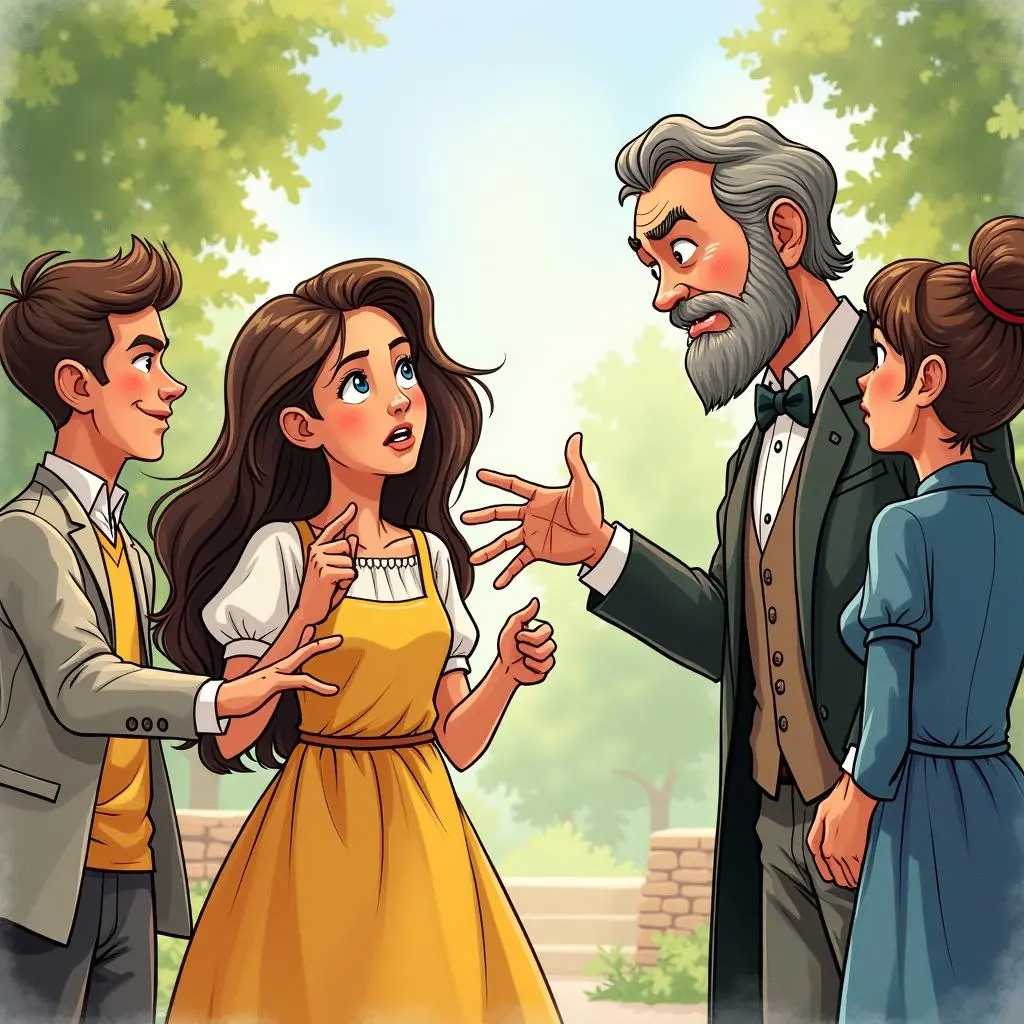 Alicia argues with her father