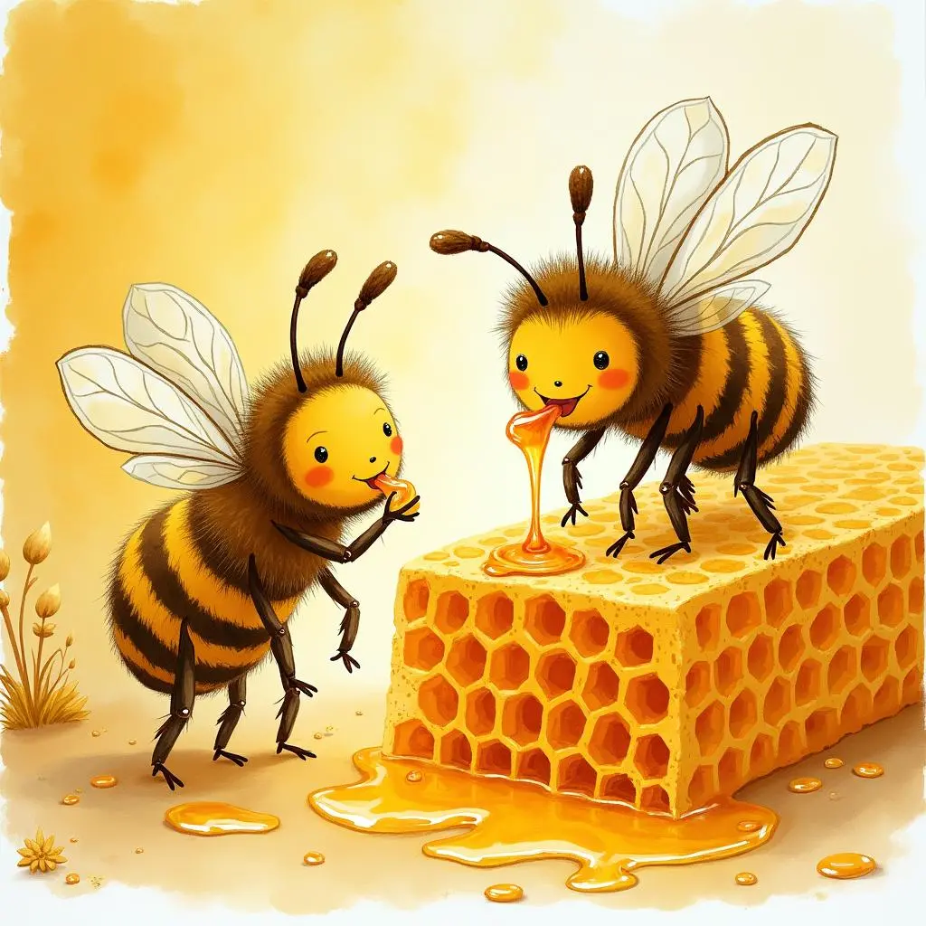 The beehive full of harvest