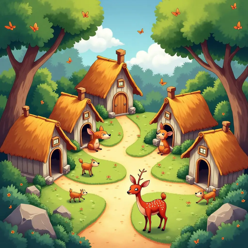 The animals share their shelters with each other