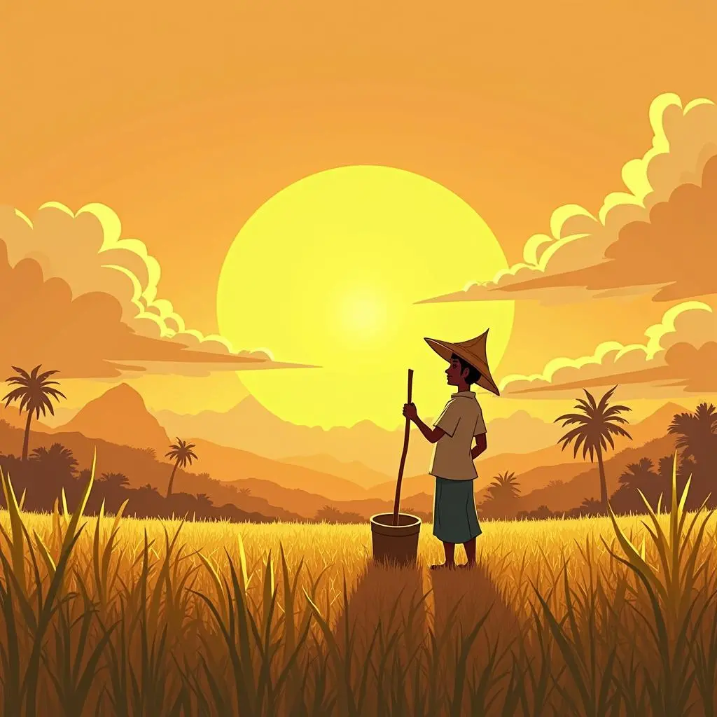 Golden Rice Fields