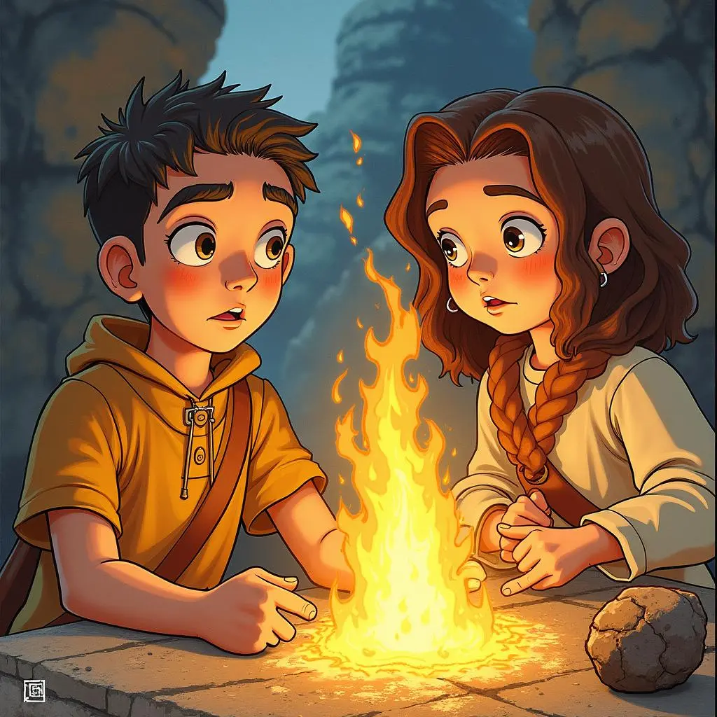 Medea helps Jason complete the task
