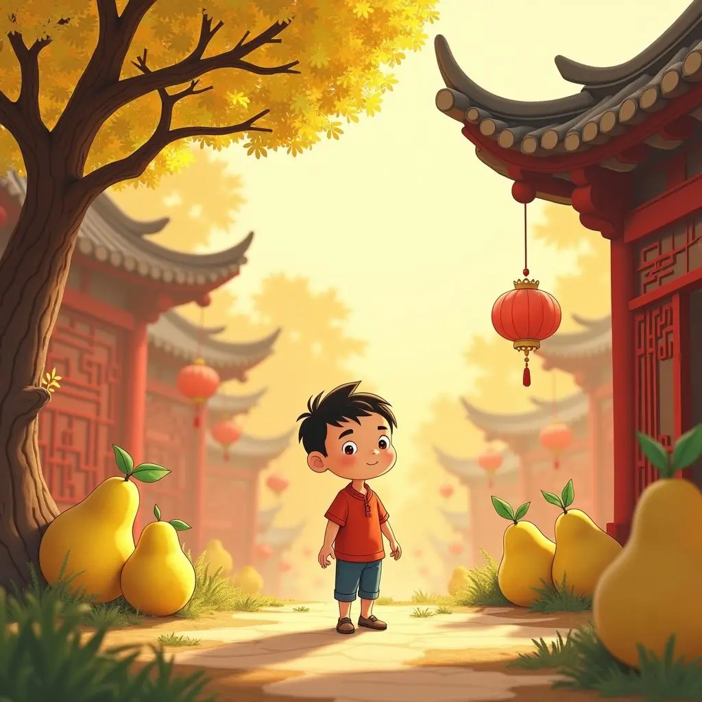 孔融让梨