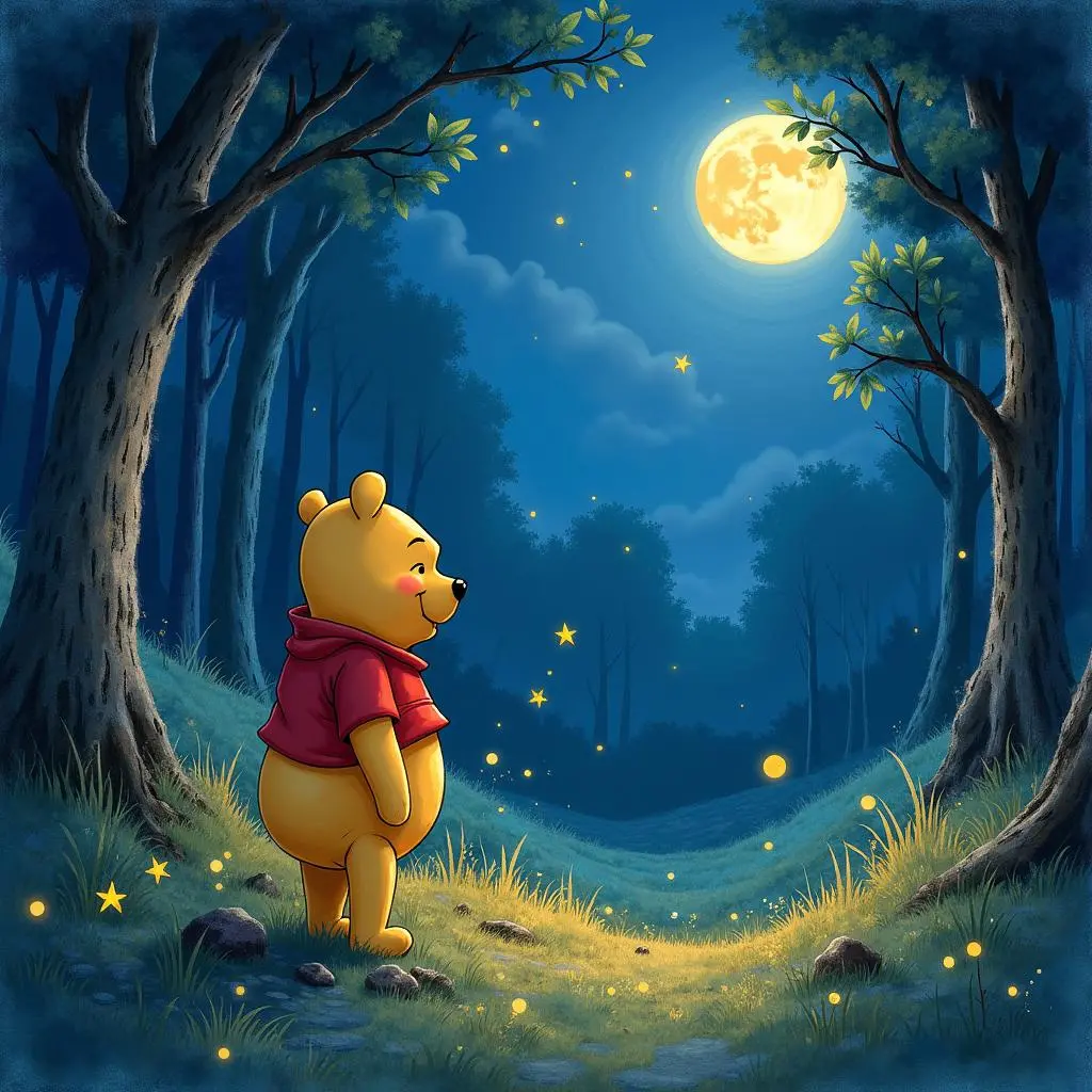 The Hundred - Acre Wood at night