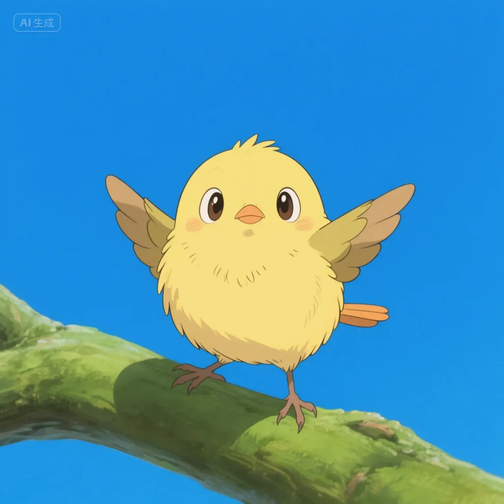 小鸟儿学飞飞