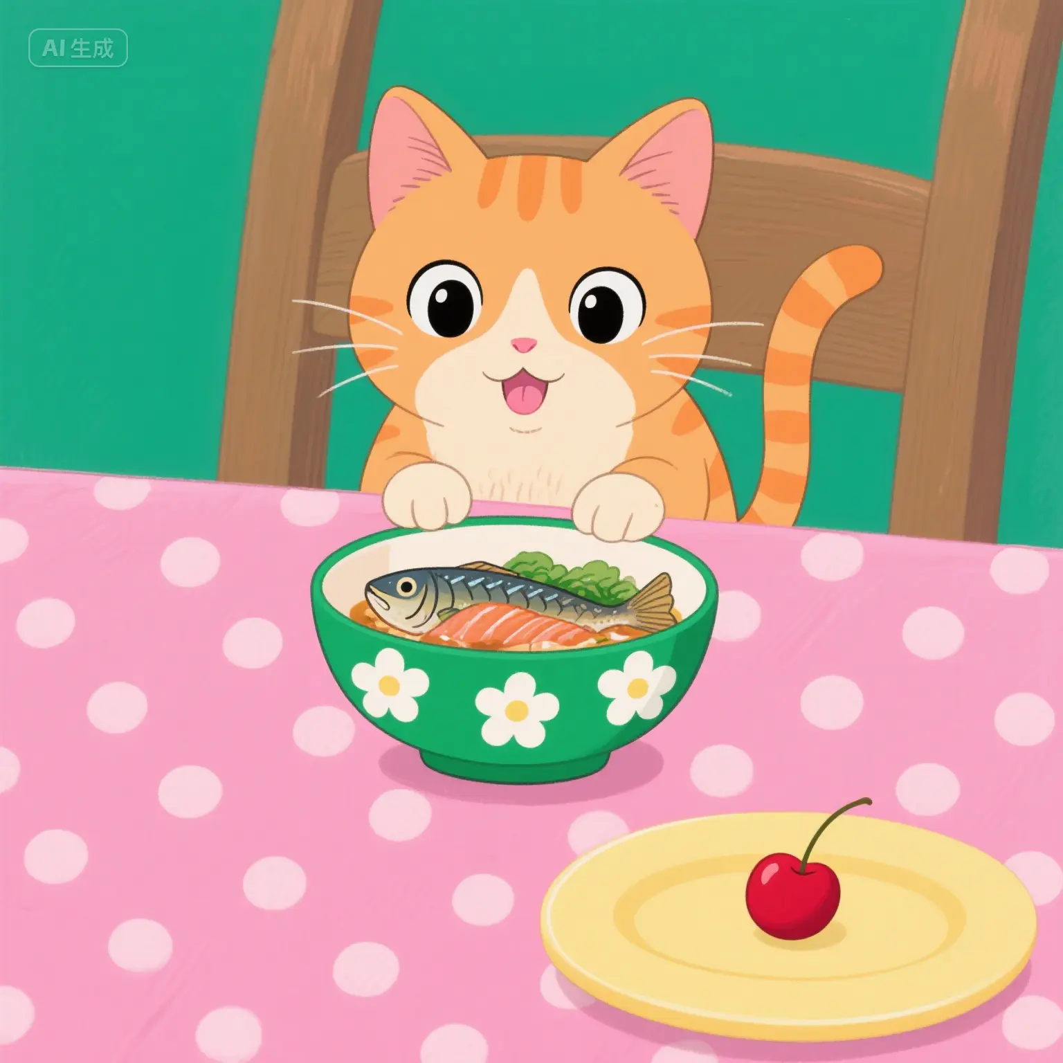 饿饿的小猫咪