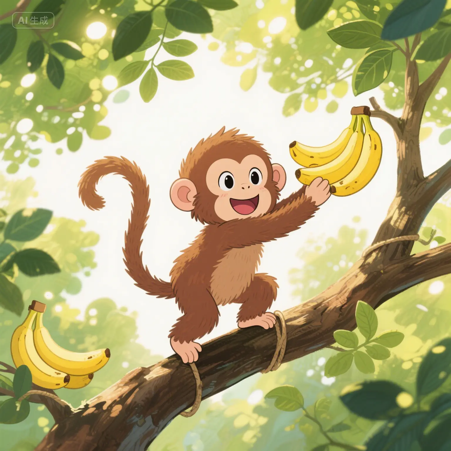 Swinging and Picking Fruits