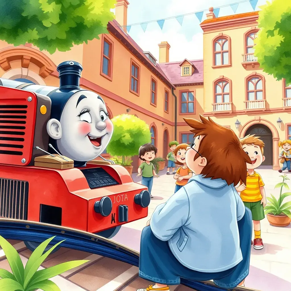 Tom shares the radio with his friends