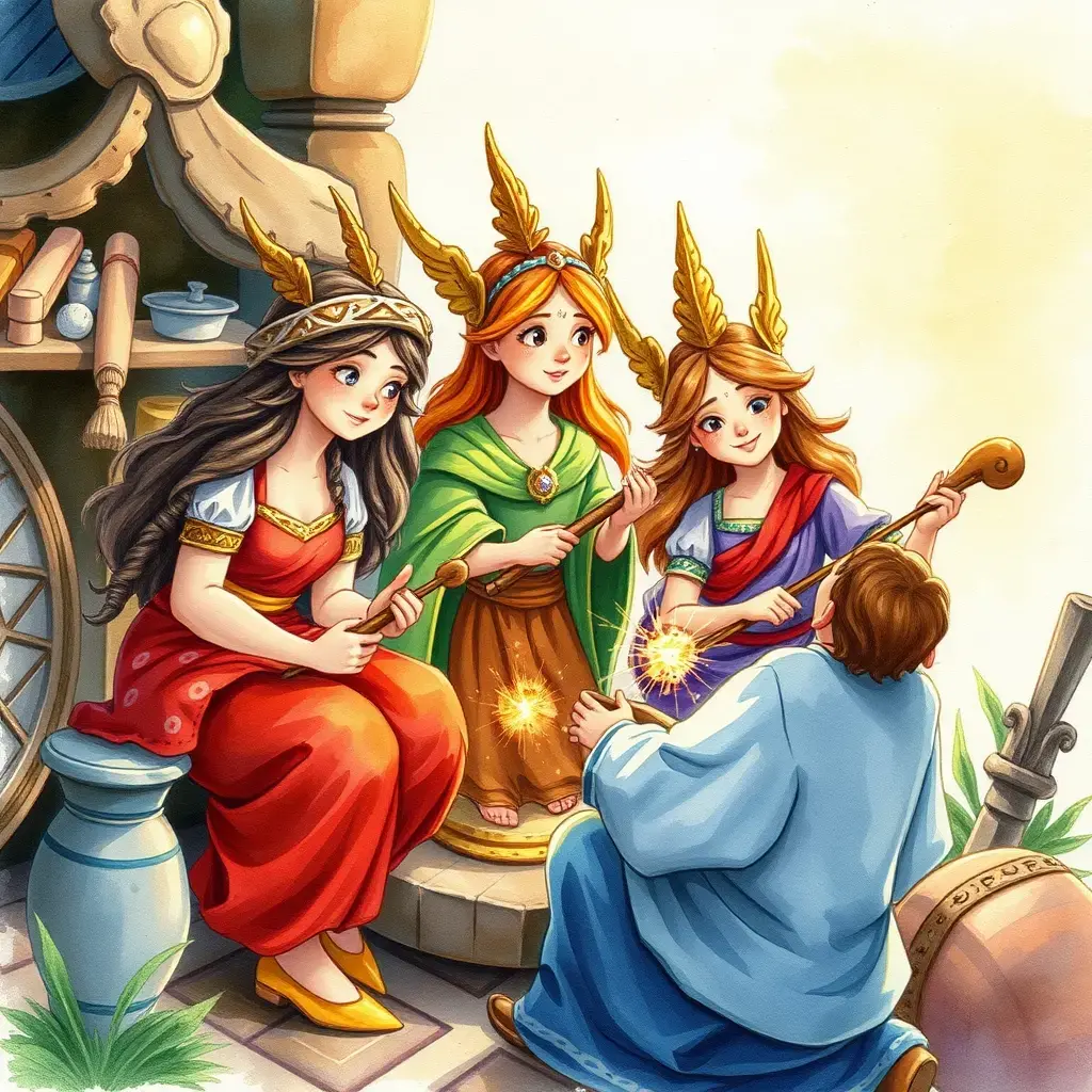 缪斯女神引导工匠