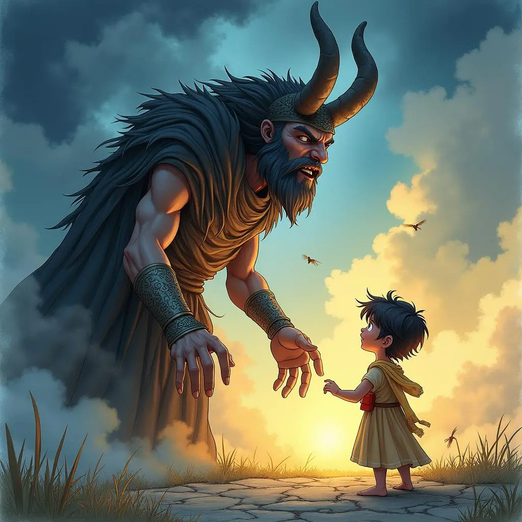 The goddess of vengeance casts a curse