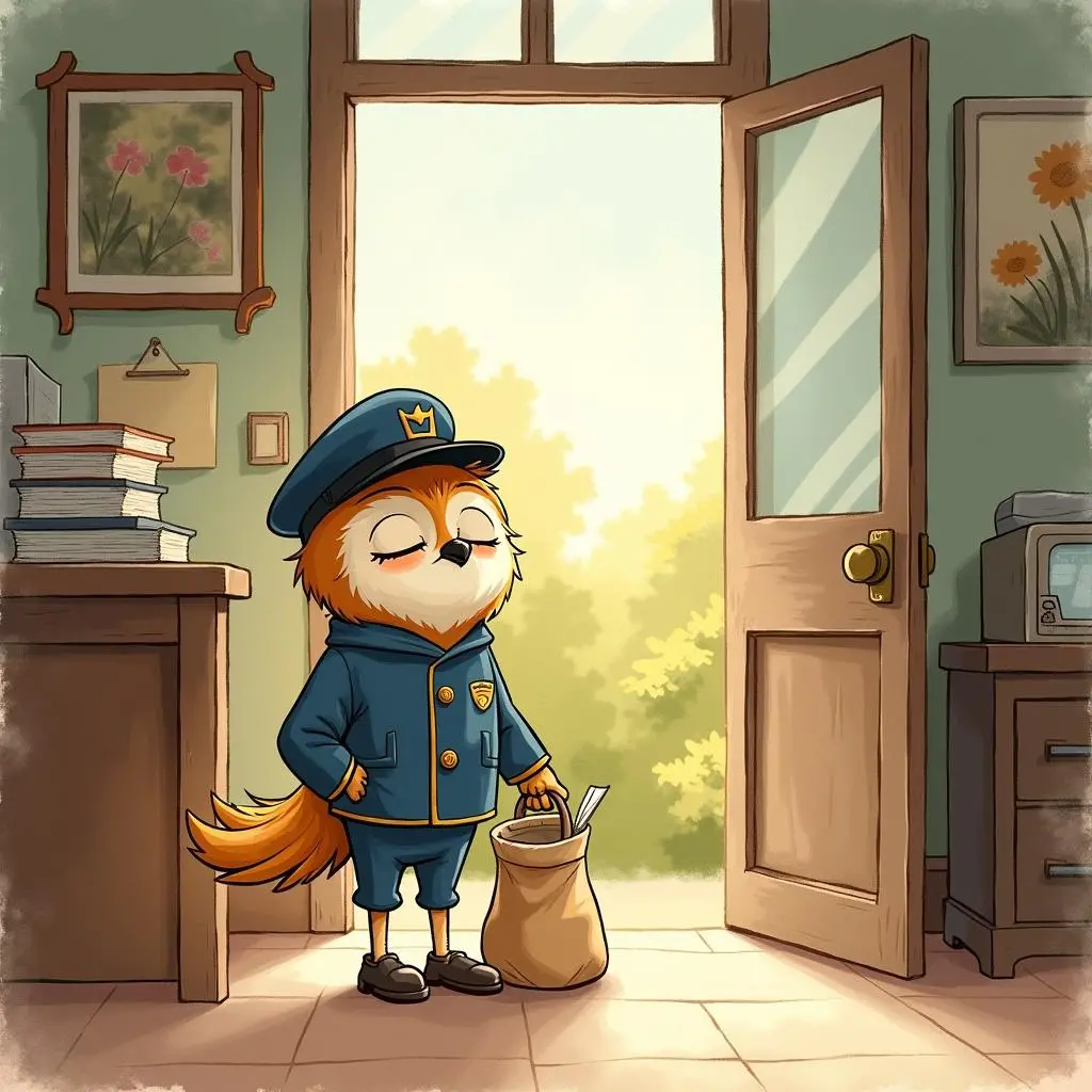 Xiaoxiang returns to the post office to sort packages