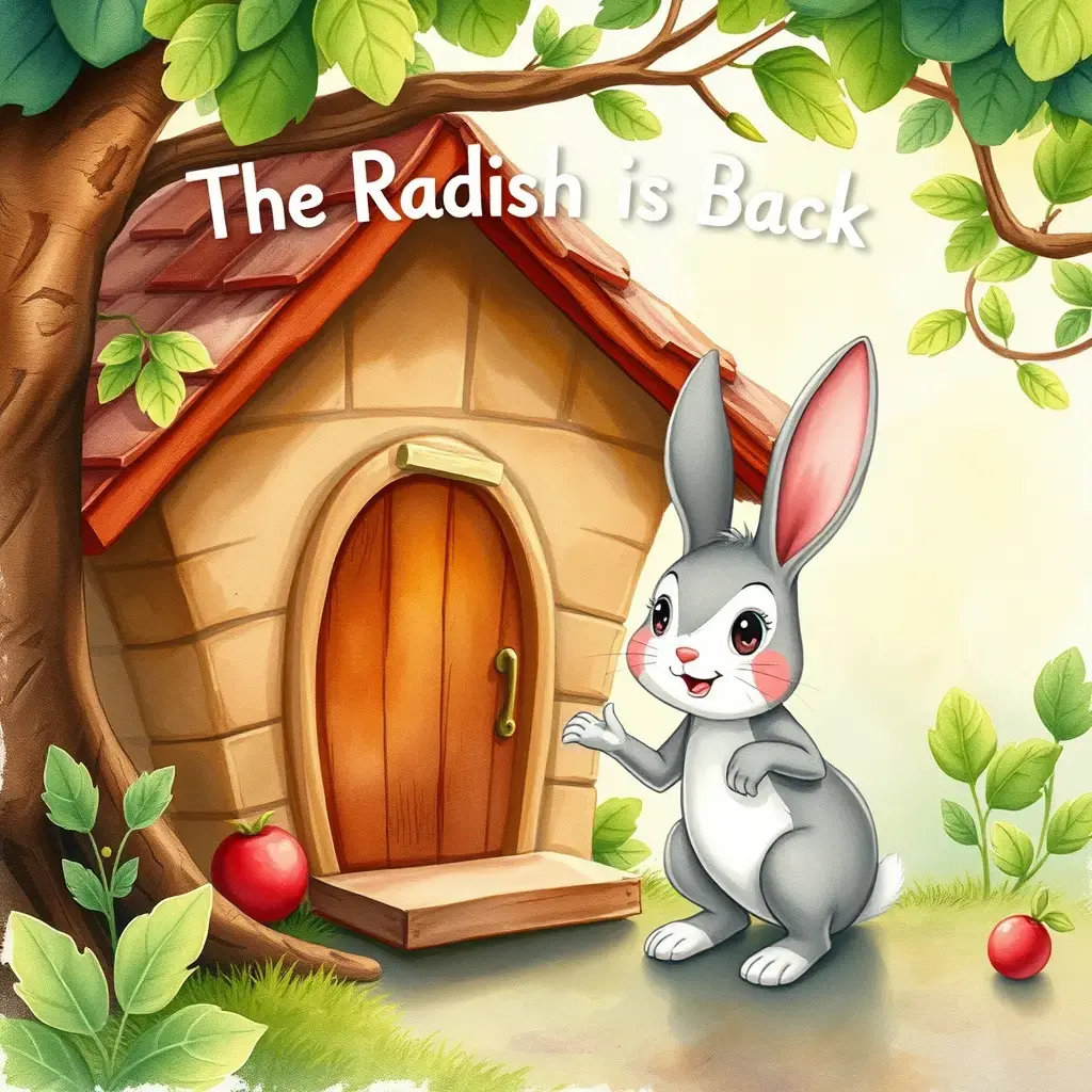 The little rabbit comes to the little monkey's house