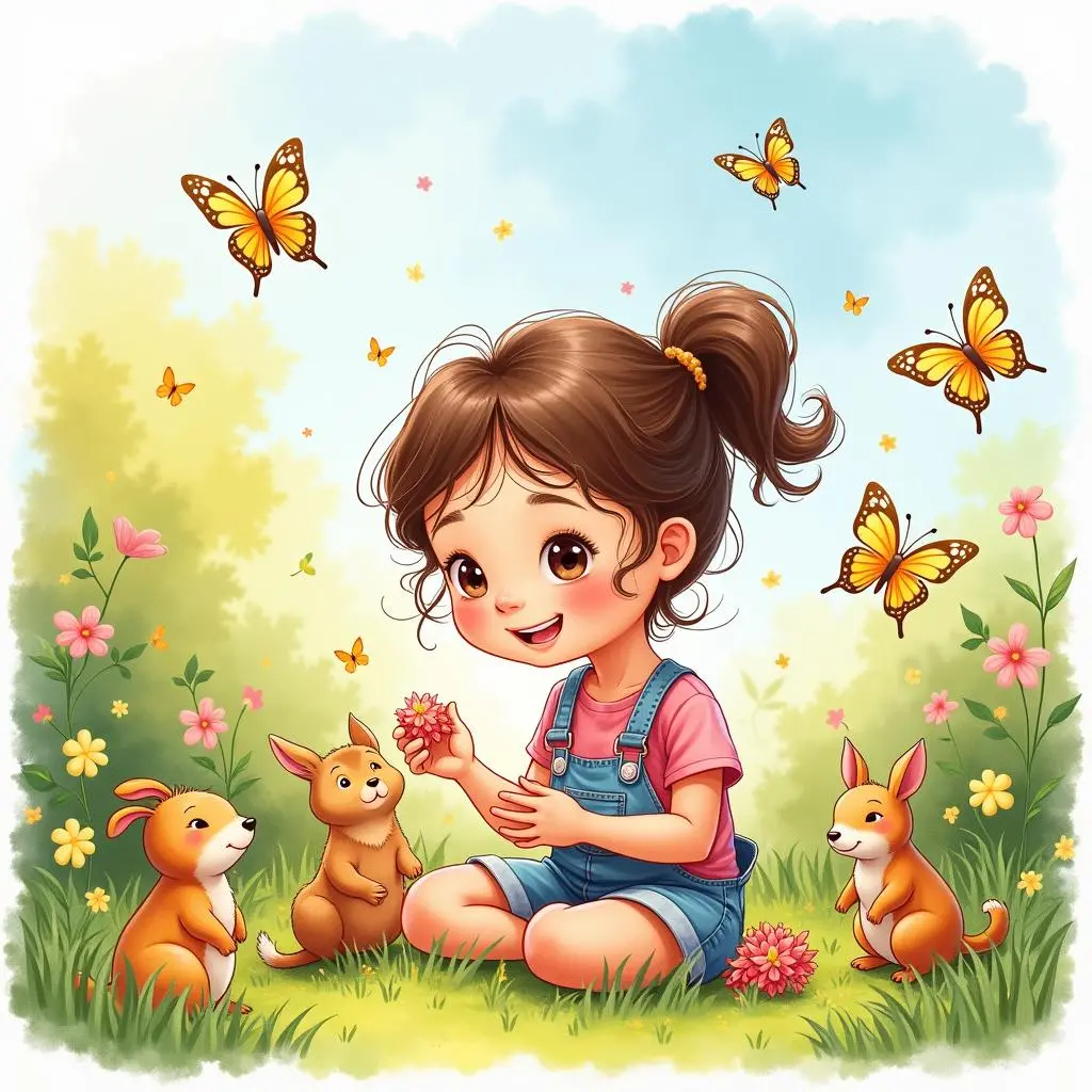 Lucy's body showed rainbow colors after eating multiple candies