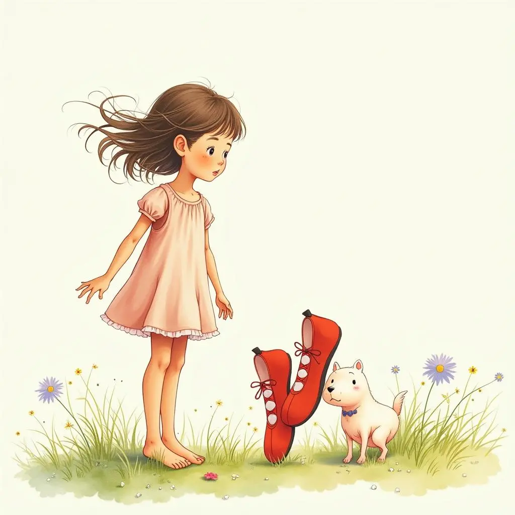 The little girl learns her lesson
