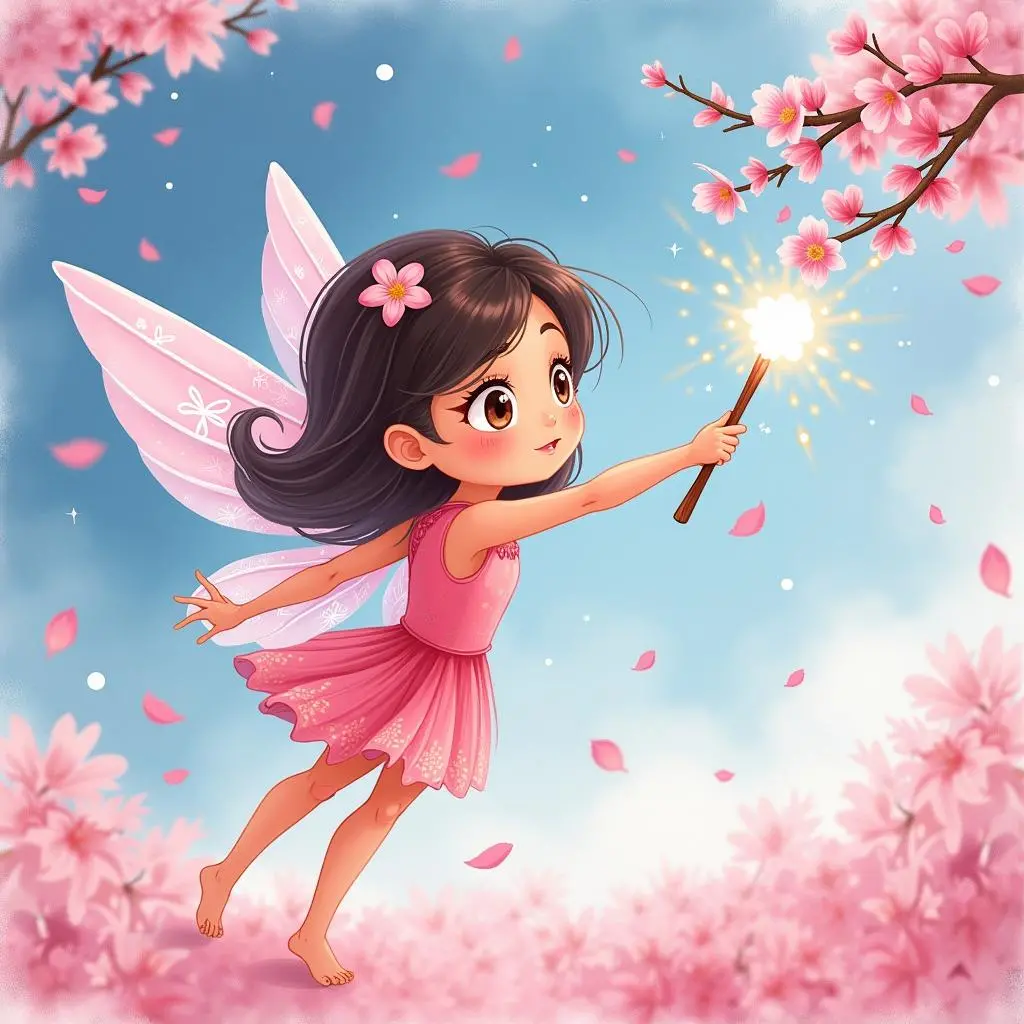 樱花仙子施展魔法