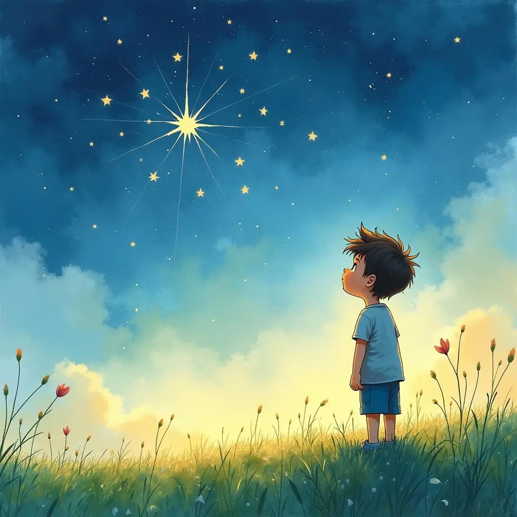 拉杰仰望星空