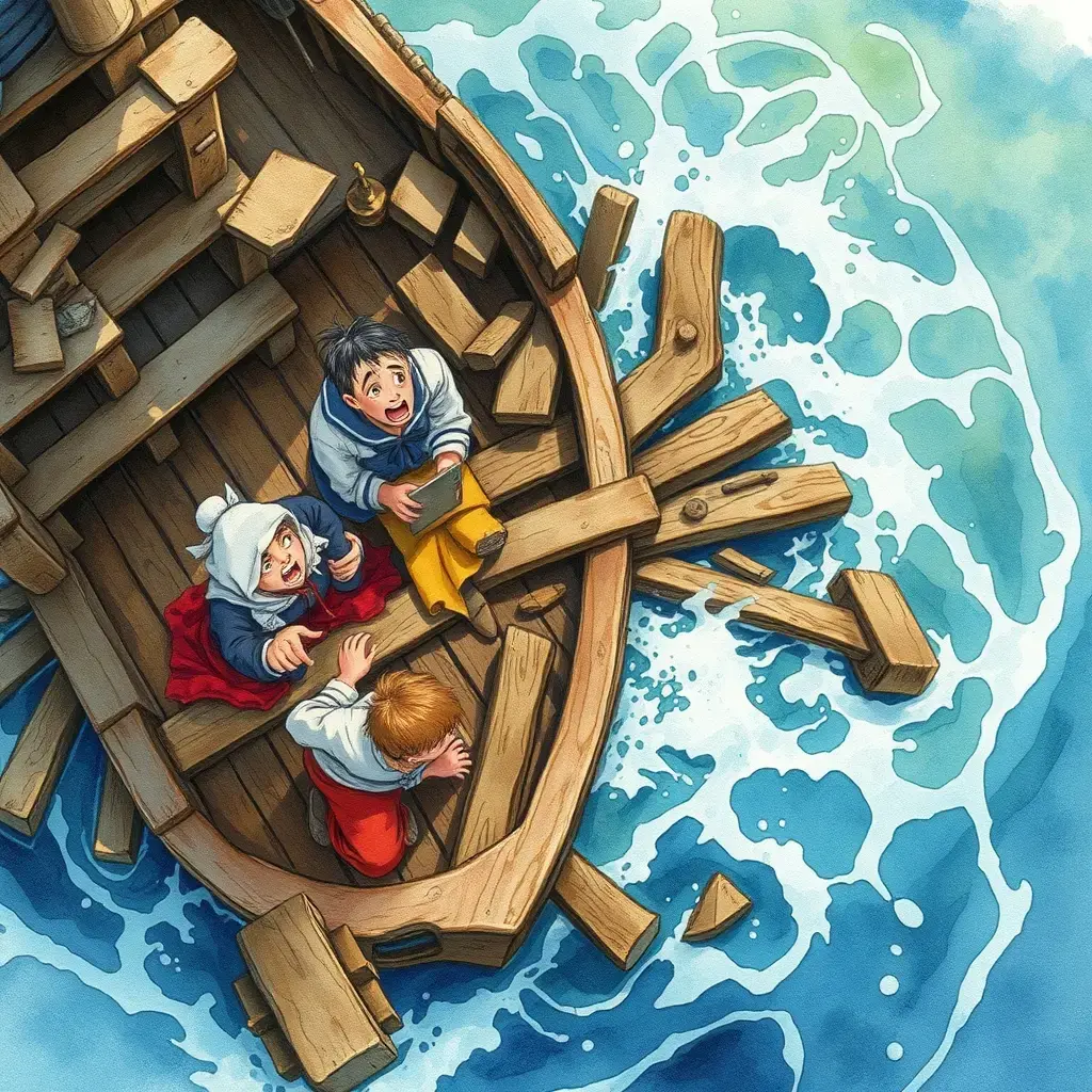After the ship hit the rocks