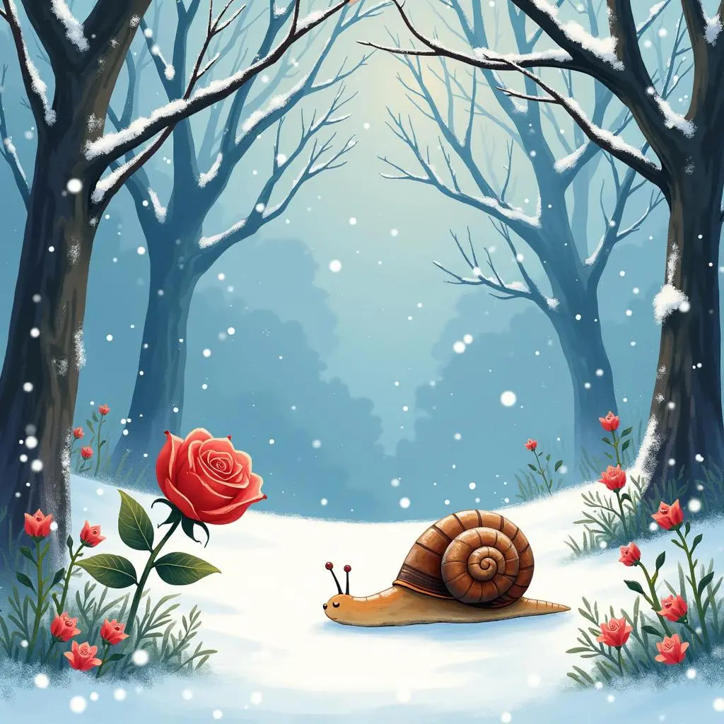 The garden in winter