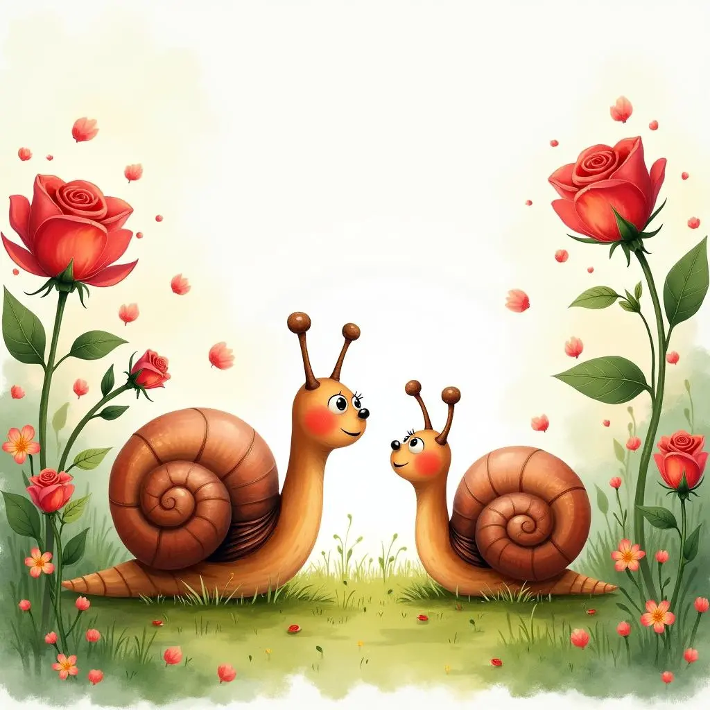 The snail and the rose meet again