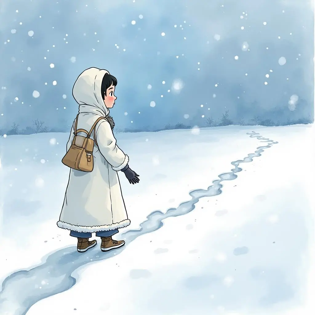 雪女回到雪中