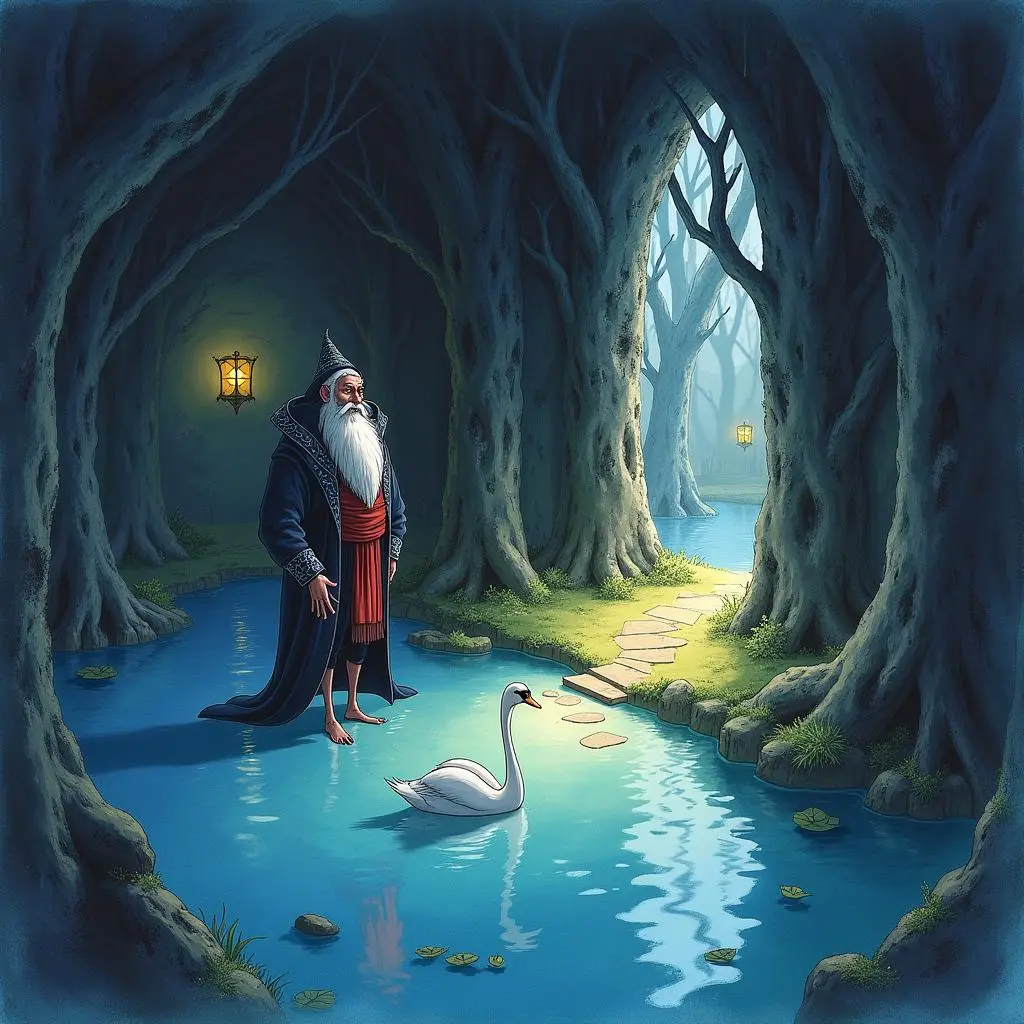 The wizard's plot