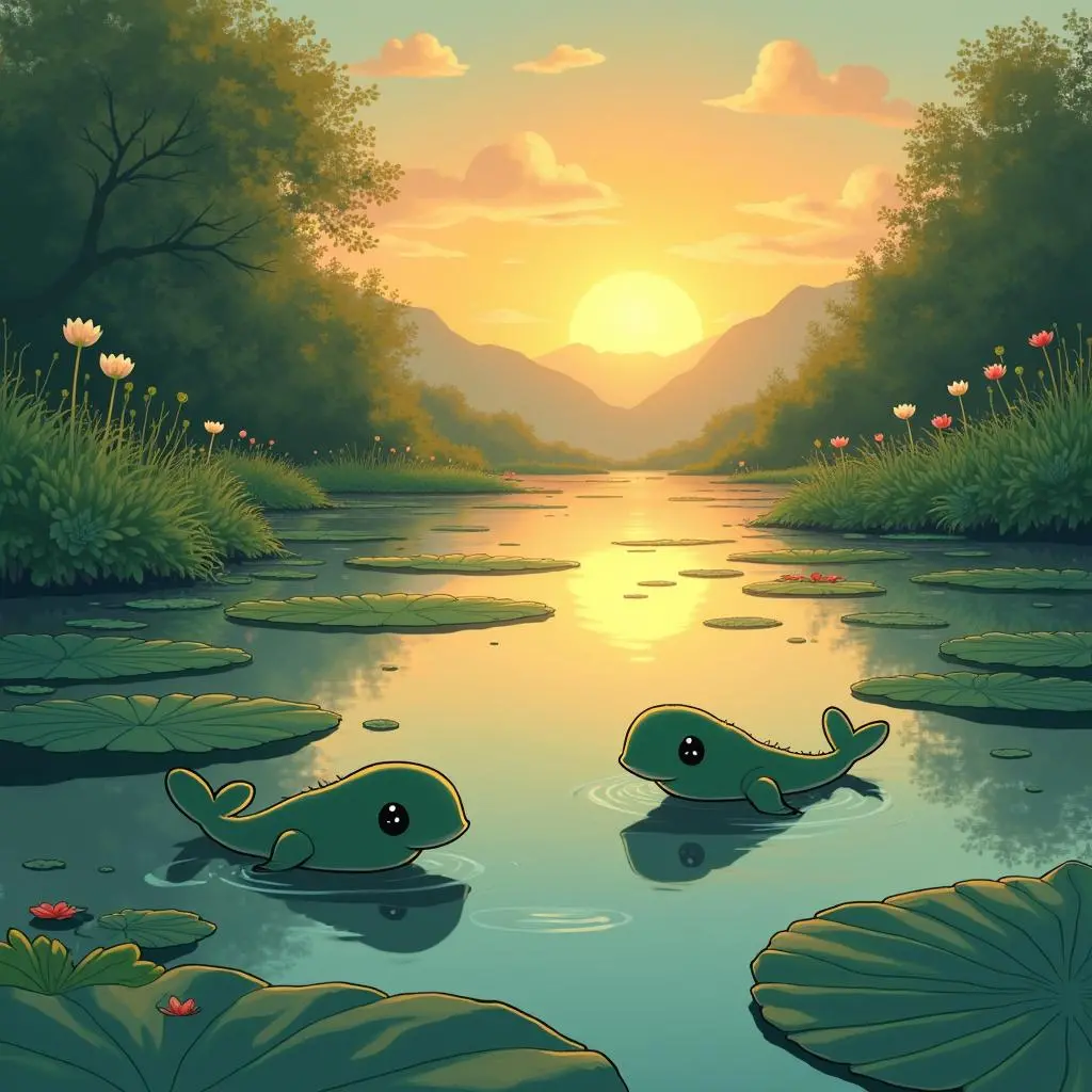 The Tadpole Looks for His Mother