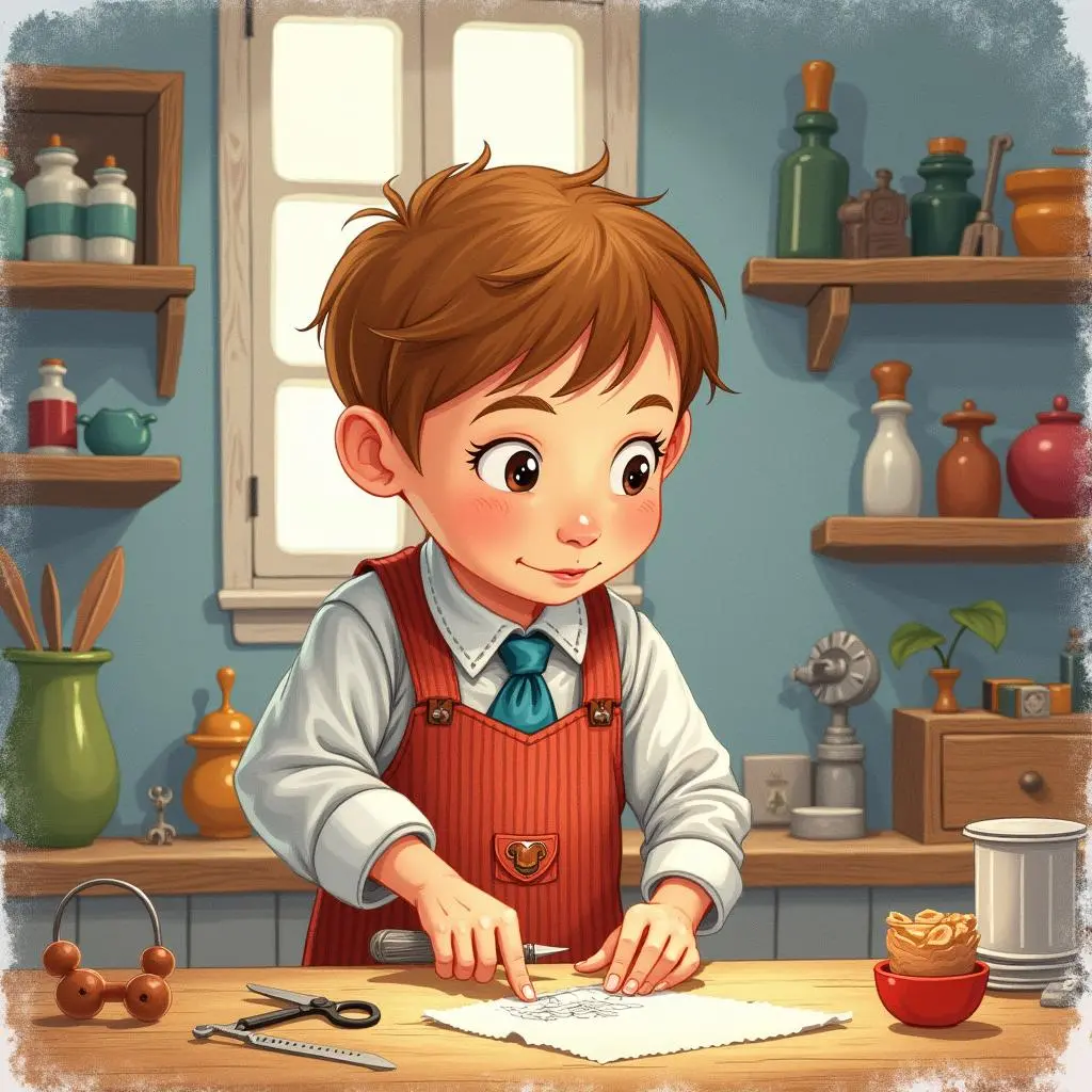 The little tailor completes the task