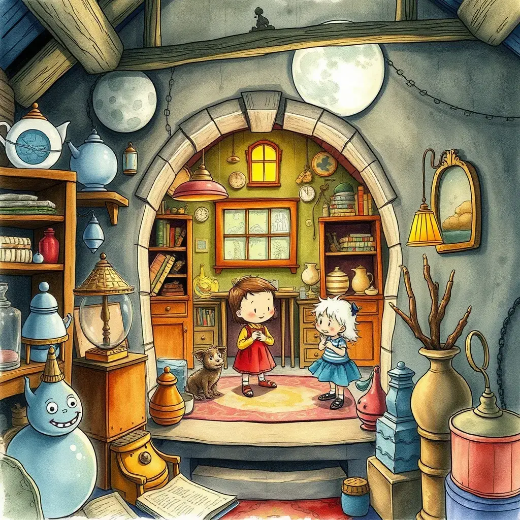 进入小屋内部