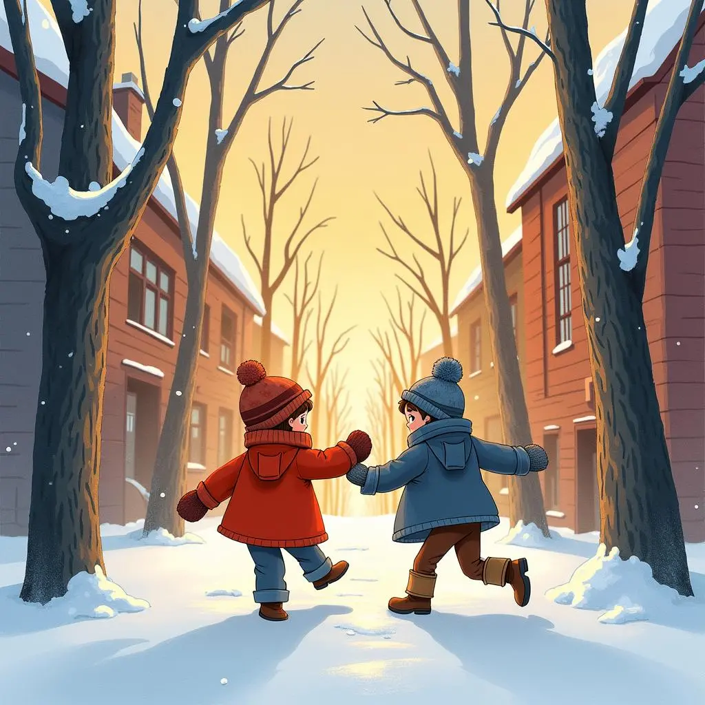 The dance of the gloves warms the small town