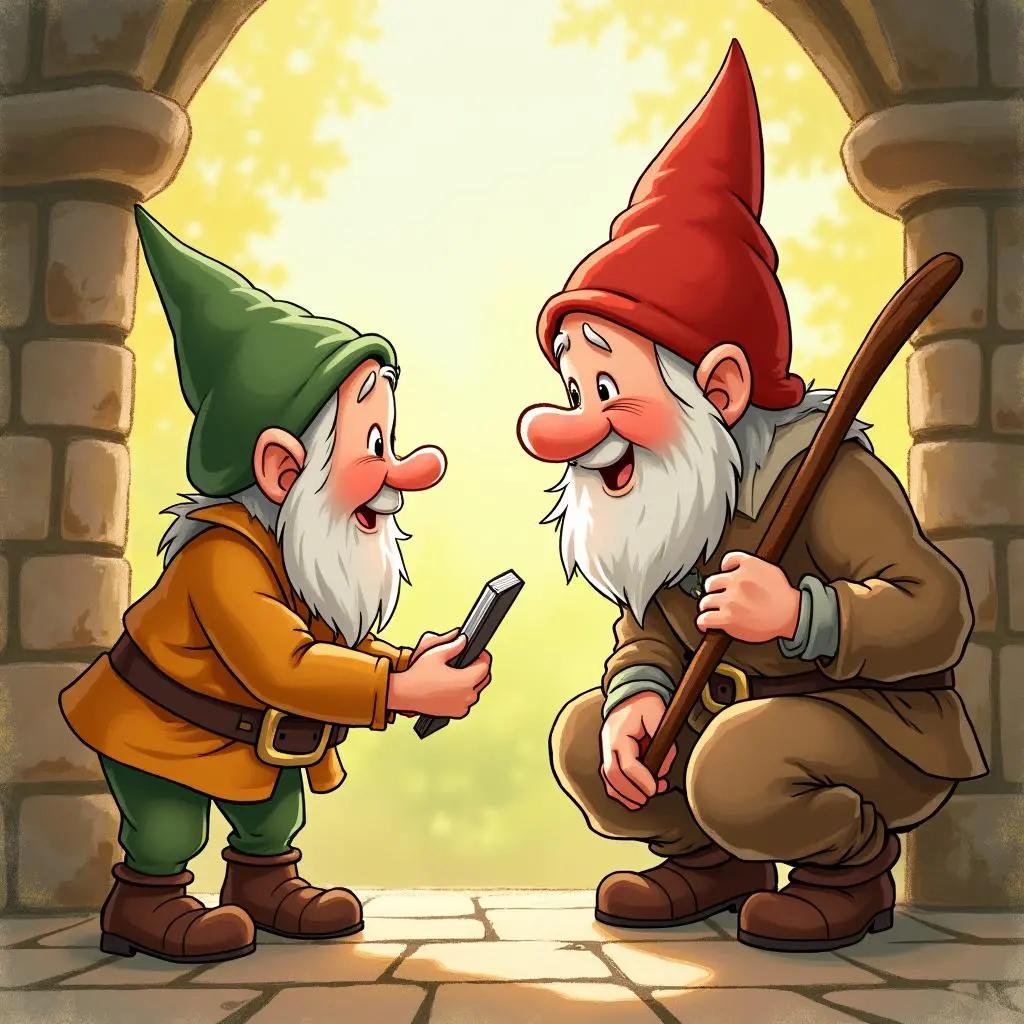 The shoemaker is grateful to the dwarfs