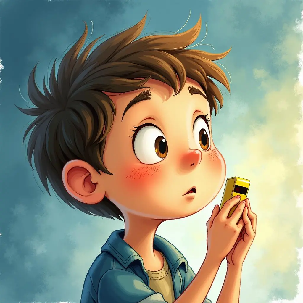 Hans examines the whistle carefully