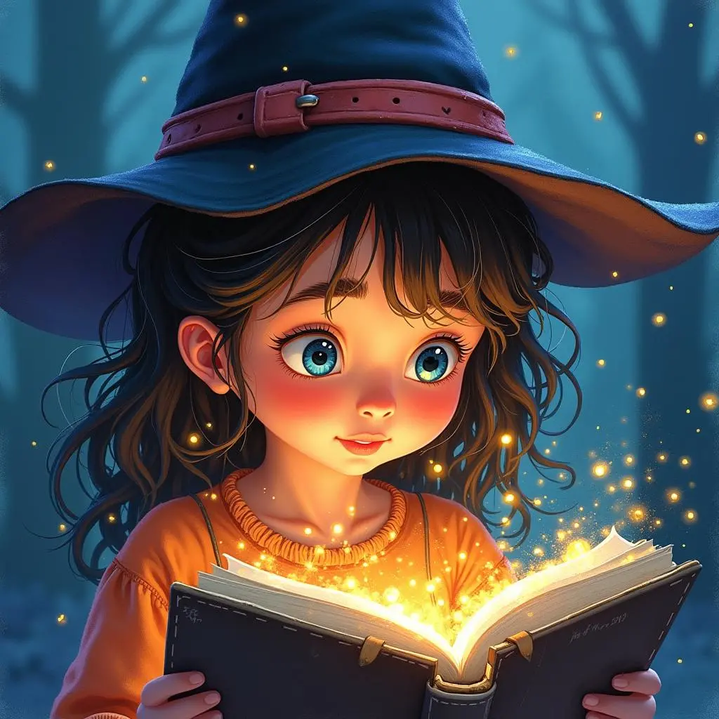 The girl recites the breaking - spell