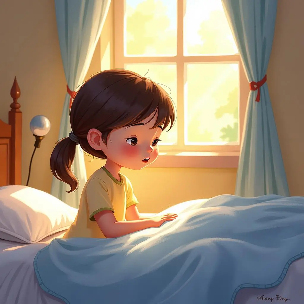 Lucy returns to her room